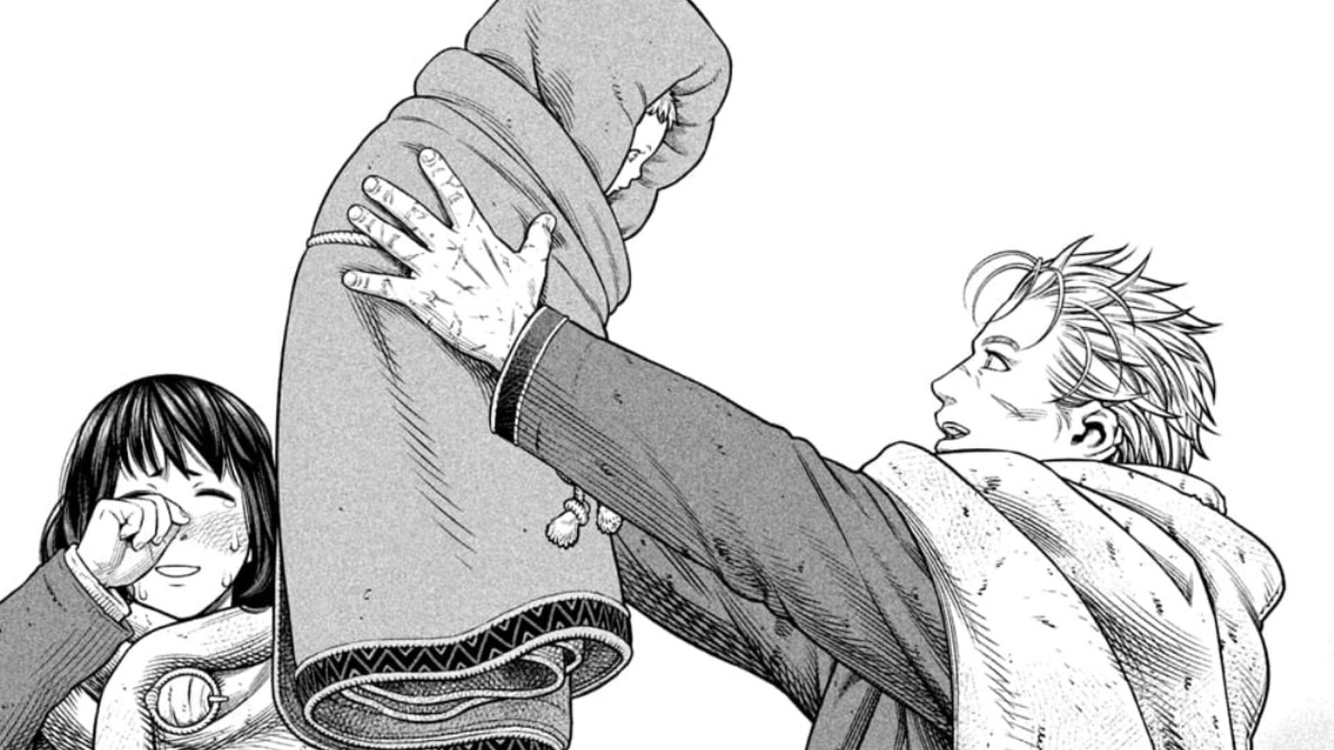 Thorfinn reunites with his family in the Vinland Saga manga (Image via Kodansha)
